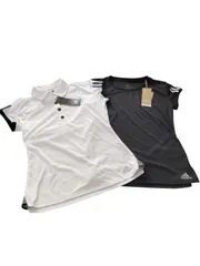 アディダス◆レディース テニスウェア 半袖 ポロシャツ Tシャツ 2枚セット M