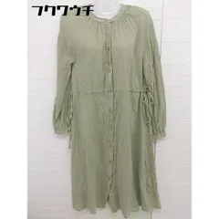 ◇ w closet ダブルクローゼット 長袖 膝下丈 ワンピース サイズF グリーン レディース  【1109220005532】のサムネイル
