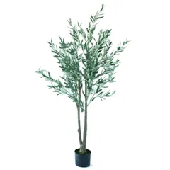 人工観葉植物 オリーブ ポット 180（1個入り）992651 庭木ポット 玄関、広い空間サイズ インテリア フェイクグリーン 造花 GARDEN PLANT （p11）