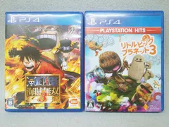 PS4 2個セット リトルビッグプラネット3 / ONE PIECE 海賊無双3 ワンピース プレイステーション4 ソフト ディスク