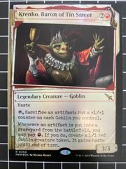 Mtg シングル:　Krenko, Baron of Tin Street (ブリキ通りの男爵、クレンコ) Foil カルロフ邸殺人事件