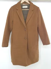 ■ ◎ chocol raffine robe ショコラ フィネ ローブ ライナー付 長袖 チェスター コート サイズL キャメル レディース E  【1304260004716】のサムネイル