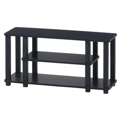 【在庫セール】軽量 ブラック 工具不要 ブラウン 組立商品 幅80×奥行29.5×高さ40.8cm ロータイプ 32型対応 TVラック フィット テレビ台 99912 不二貿易