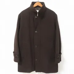 #wnc バーバリー BURBERRY コート S こげ茶 アンゴラ混 スタンドカラー ジップアップ 日本製 メンズ [803688]のサムネイル