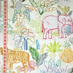 USAコットン　michael miller　アニマル　サファリ　　約53cm×約50cm（カット済）　FB-2873