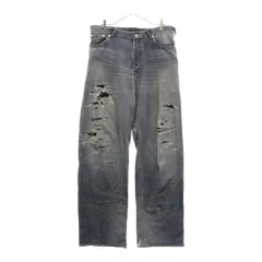 BALENCIAGA コットン デニム トロンプイユ スウェットパンツ BALENCIAGA】トロンプルイユ・パンツ (BALENCIAGA/デニム