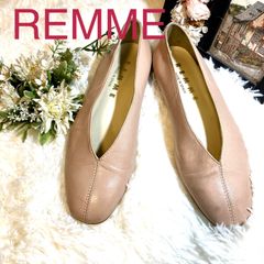 REMME スペイン製　フラットパンプス　ベージュ