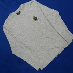POLO RALPH LAUREN(ポロラルフローレン) ライト グレー ポロベア 長袖 Tシャツ