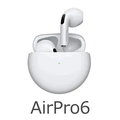 ワイヤレスイヤホン AirPro6 インナーイヤー型 ホワイト