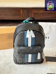 【今日WTO】Coach West 35 Black Monogram Patchwork Backpack - コーチ ウェスト 35 ブラックモノグラムパッチワークバックパック for Unisex-WTO輸入-MVH01