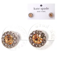 【新品 未使用】Kate spade ケイトスペード アウトレット アクセサリー キューブジルコニア パヴェ ハロー ピアス KL467 960