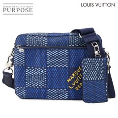 未使用 展示品 ルイ ヴィトン LOUIS VUITTON ダミエ ヘリテージ トリオ メッセンジャー ショルダー バッグ ブルー N40694 RFID 90288759