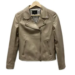 【美品】23区　レザージャケット 23区◇レザージャケット・ブルゾン/38/羊革/BRW/無地/467979