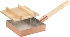 アサヒ　食楽工房 本職用玉子焼き器15cm（木蓋付）日本製