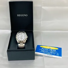 A【稼働品】CITIZEN シチズン REGUNO H415-S057515 ソーラー電波 箱付き メンズ 腕時計