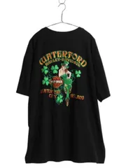 【お得なクーポン配布中!】 USA製 ハーレー ダビットソン 両面 プリント Tシャツ メンズ XXL / 古着 オフィシャル グラフィック バイク イラスト 大きいサイズ 2XL 黒