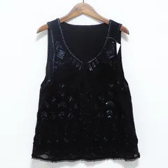 #snc インゲボルグ INGEBORG カットソー ノースリーブ スパンコール 黒系 レディース [817590]のサムネイル