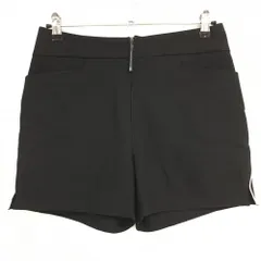 【超美品】プーマ ショートパンツ 黒×白 サイドパイピングライン レディース XL ゴルフウェア PUMA