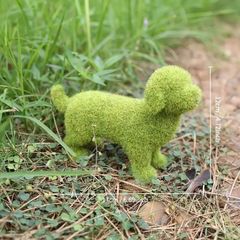 人工芝 ダックスフンド オブジェ 犬 置物 - メルカリ