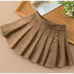 ☆ ブラウン ☆ 150cm ☆ スカート プリーツ キッズ チェック mmkst823e プリーツスカート ミニ スカート キッズ 子供服 子ども こども ボトムス ミニスカート ミニ丈 キッズ服 ウエストゴム 通園 通学 入学式 卒業式 フォーマル 結婚式