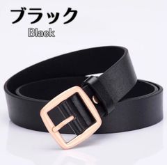 ベルト ブラック レディース レザー レザーベルト 革 ゴールド 調整可