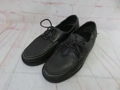 【中古】Paraboot KAPTAIN SUNSHINE ﾊﾟﾗﾌﾞｰﾂ ｷｬﾌﾟﾃﾝｻﾝｼｬｲﾝ DOMINGUE ﾃﾞｯｷｼｭｰｽﾞ ﾌﾞﾗｯｸ UK6.5 991786617のサムネイル