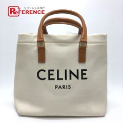 セリーヌ ロゴ ホリゾンタル カバ トートバッグ キャンバス