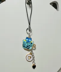 カップ猫R ケータイストラップ ♡白♡黒