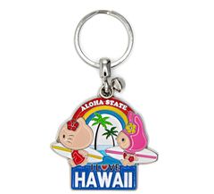 サンリオUSA　ハローキティキーホルダー　friends surf walking　ABC STORES限定