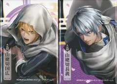 【中古】バッジ・ピンズ 山姥切国広＆山姥切長義 スクエア缶バッジFセット 「Switchソフト 刀剣乱舞無双 アニメイト限定セット」 有償特典