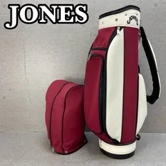 JONES スタンドバッグ ホワイト/バーガンディ JONES スタンドバッグ ホワイト/バーガンディ jones SPORTS