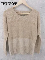 ◇ Tommy Bahama トミーバハマ コットン 長袖 ニット セーター サイズL ベージュ系 レディース 【1002800943135】