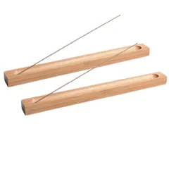 【２本セット】 竹製お香立て 線香立て 香炉 シンプル 横置き 香立て 線香炉 和風 携帯 瞑想 座禅 インテリア