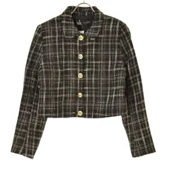 【ZARA】4387/338/093 Tweed Shorts Jacket ツイードショートジャケット