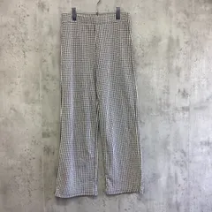 CHILLFAR シルファー　カジュアルパンツ　レディース　白×黒×総柄　Lサイズのサムネイル