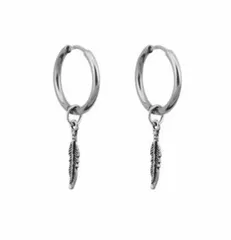 BTS 防弾少年団 着用モデル フープピアス フェザー 羽根 両耳セット ジミン レディース メンズ 誕生日 記念日 select ギフト プレゼント