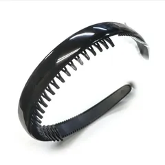 黒のコーム付カチューシャ