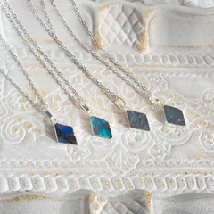 シルバー925◆ラブラドライトネックレス