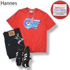 90sヴィンテージ メキシコ製 ヘインズ Hannes Knotts Berry Farm スヌーピー 半袖 プリント Tシャツ YOUTH XL レッド