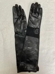 レディース手袋 ロング革手袋 ブラック 裏起毛 【新品】