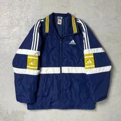 90年代 adidas アディダス 中綿入り ナイロンジャケット メンズL相当 【SS2506】