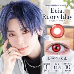 【新品・未使用品・メール便発送】（度なしのみ）エティアレオーヴワンデー ①  コスプレ カラコン コンタクトレンズ 男装