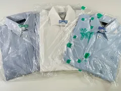 ★3着 まとめ売り dunhillダンヒル 美品 クリーニング済み コーティング仕上げ ワイシャツ トップス 半袖 長袖 メンズ 訳あり 中古品