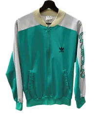 アディダス adidas 80's 80年代 銀タグ Track Jacket Made in USA トラック ジャケット USA製 緑 ジャージ ロゴ グリーン Sサイズ 104MT-1536