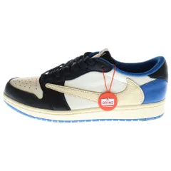 NIKE (ナイキ) ×TRAVIS SCOTT / FRAGMENT AIR JORDAN1 LOW OG SP トラヴィススコット フラグメント エアジョーダン1 ローカットスニーカー US9.5/27.5cm DM7866-140