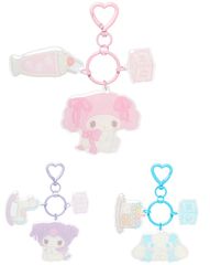 アクリルキーホルダー サンリオパステルカラートイシリーズ マイメロディ / クロミ / シナモロール Sanrio characters ギフト キーホルダー アクキー アクリルキーホルダー カラビナ kawaii 可愛い かわいい プレゼント 限定 リボン