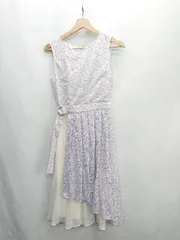 ◇ ⊂ MERCURYDUO マーキュリーデュオ 花柄 膝下丈 ワンピース サイズF パープル系 レディース E  【1410290005774】