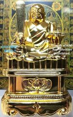仏像 日蓮上人座像 5.8cm 合金製 名仏師 牧田秀雲 日蓮聖人尊像 仏教美術  Seated Buddha image of Nichiren Shonin 5.8cm made of alloy Master Buddhist sculptor Shuu