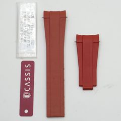 デッドストック CASSIS カシス TYPE RLX RUBBER 001 ロレックス用ラバーバンド レッド メンズ バンド交換 25-M-874