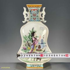 清乾隆青花獅子紋将軍缶 現代工芸品 美術品 装飾品 置物 - メルカリ